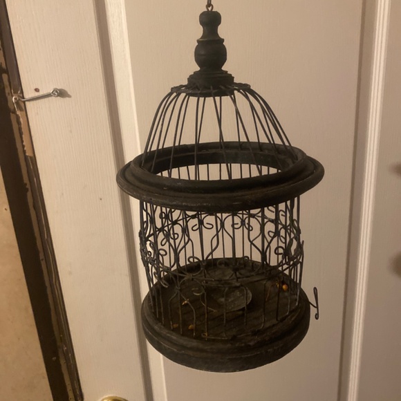 Decorative bird cage candle holder - Picture 2 of 4